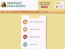 Tablet Screenshot of newpaltzanimalhospital.com